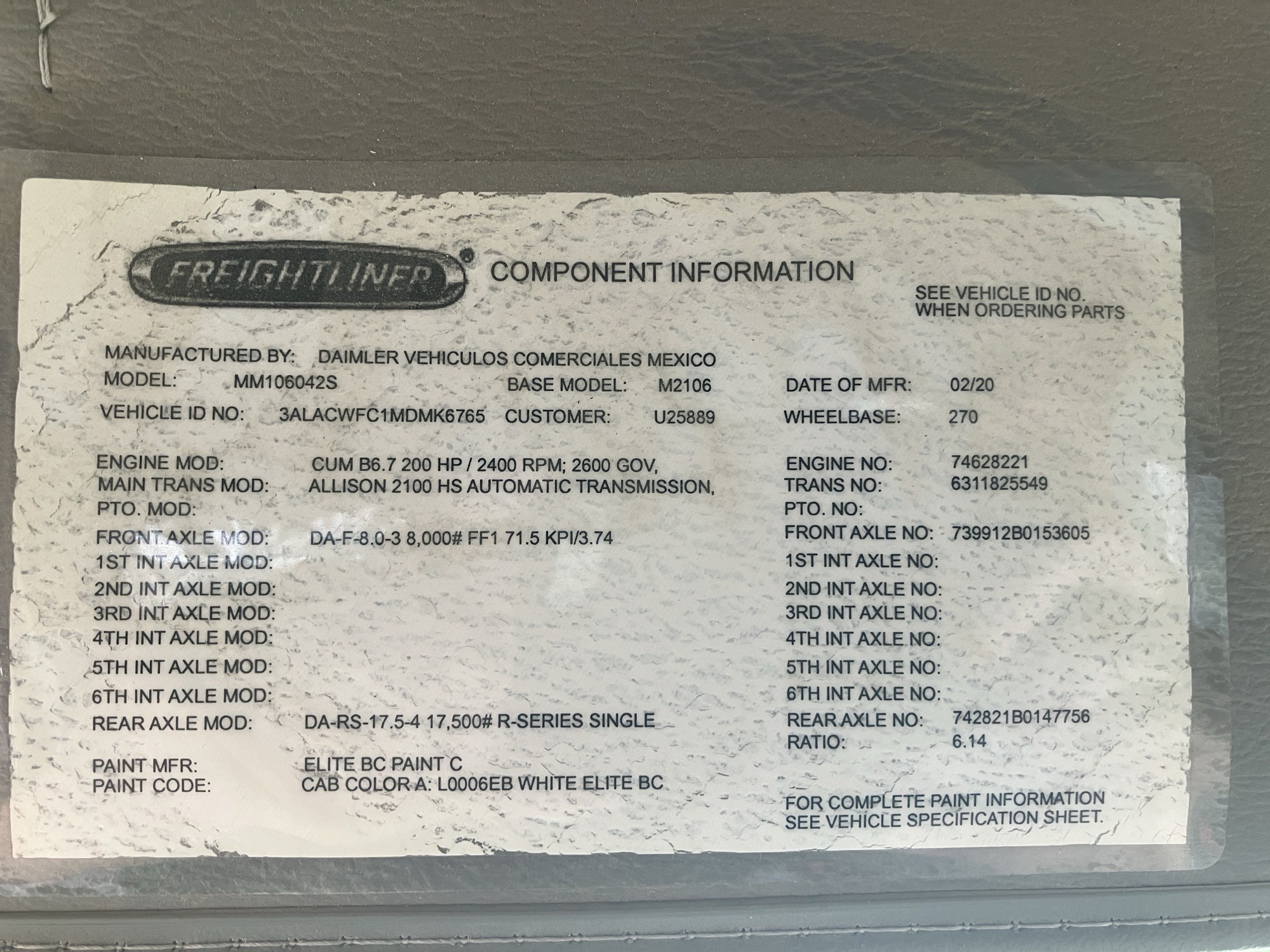 2021 Freightliner M2 2021 Freightliner M2 - image 2 of 3